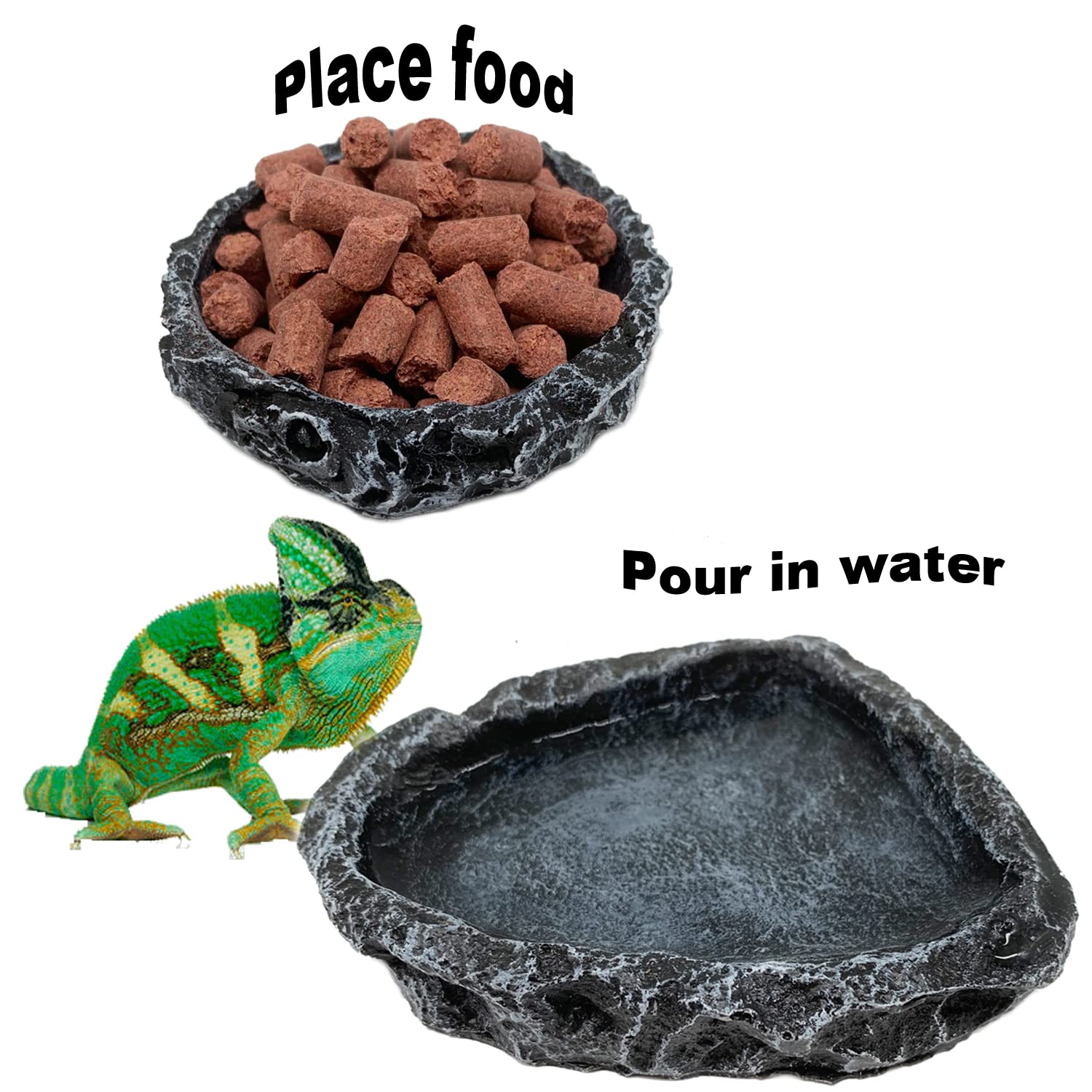 Pacote com 1/2 Tigela de Canto - Water Dish Reptile avaliação e preço